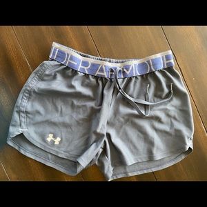 Gray Under Armor drawstring  shorts
